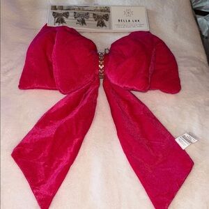 🎀🎀Bella Lux Fuchsia Pink Bow Christmas bow ribbon, holiday decor 🎀🎀